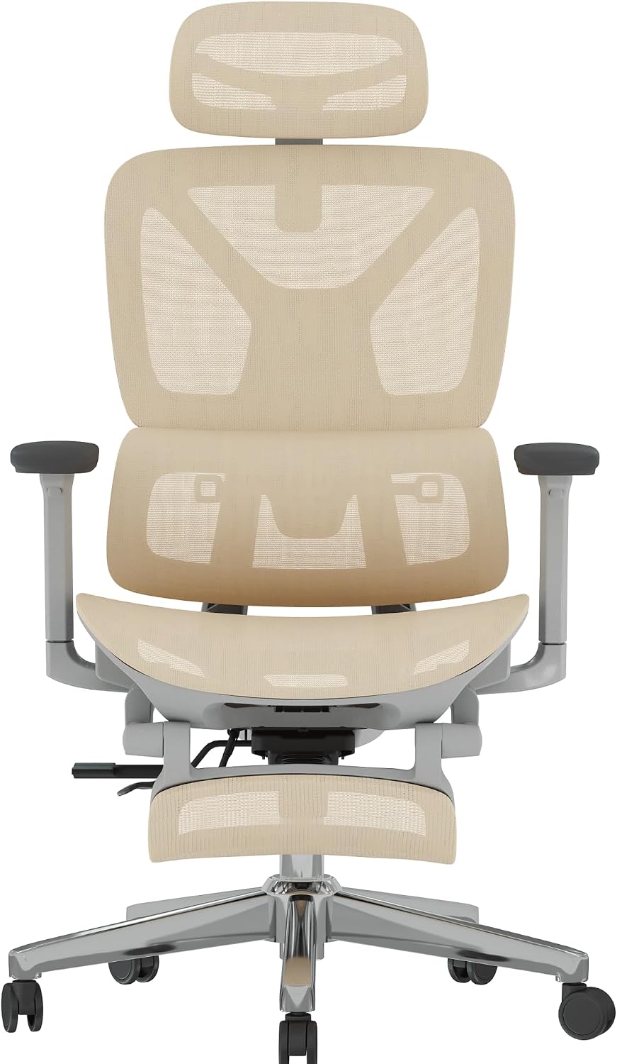FLEXISPOT ErgoX Premium Ergonomic Office Chair Cream-FT