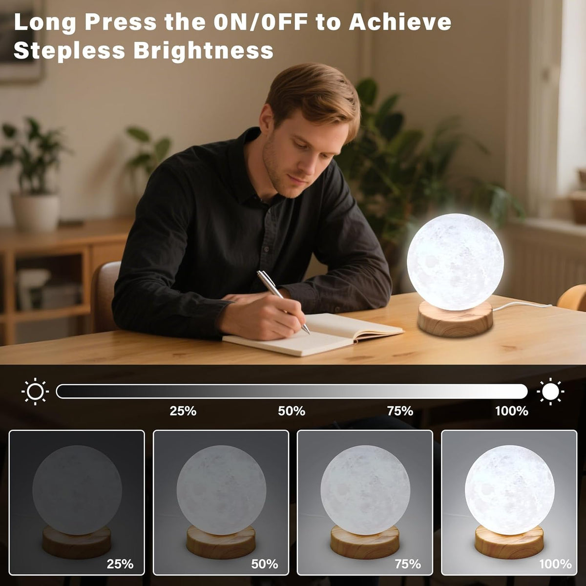 Doraubia Light Therapy Lamp,10000 Lux Sun Lamp with 3 Color Temperatures,Step...