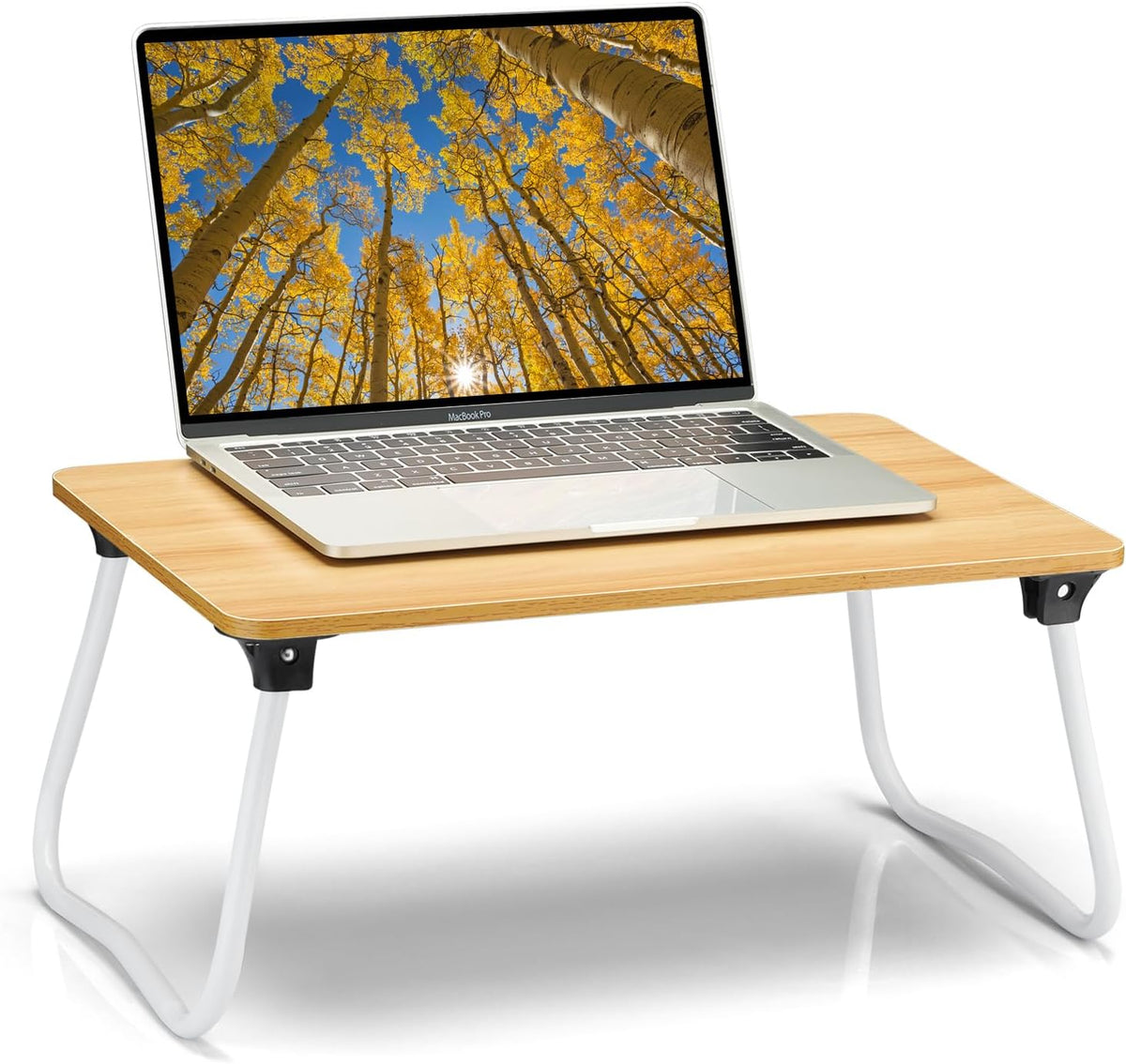 Ruxury Foldable Lap Desk Laptop Stand Bed Desk Table Tray, Breakfast Serving ...