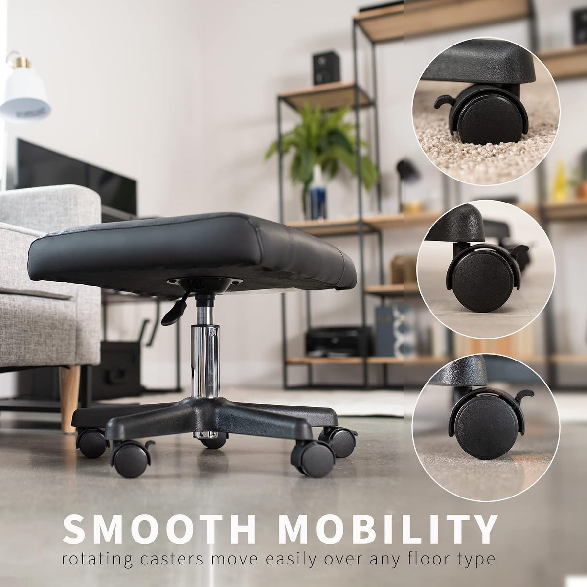 VIVO Mobile Under Desk Leg Rest