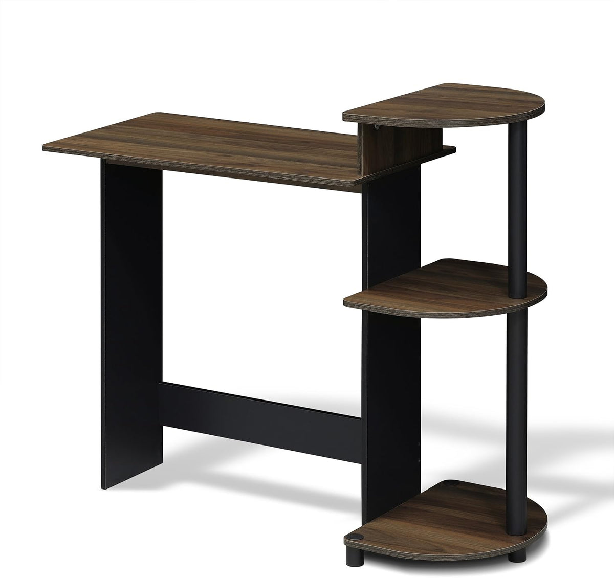 Furinno COMPACT Desk, 28.5" Wide Gaming Desk with Shelves, Computer Desk...