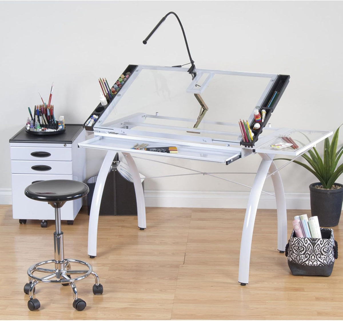 SD Studio Designs 10096 Futura Station with Folding Shelf Top Adjustable Draf...