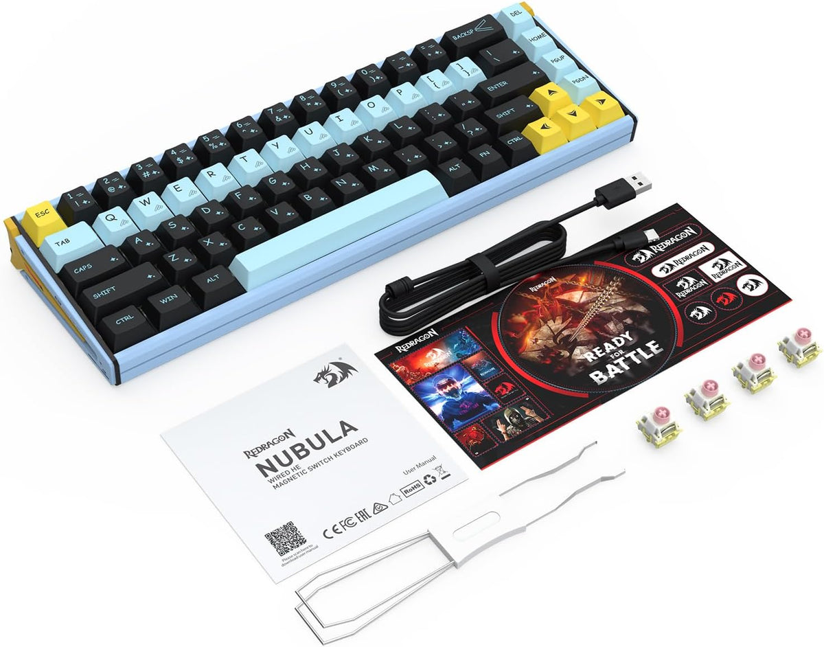 Redragon K769 Wired RGB Aluminum Hall-Effect Rapid Trigger Gaming Keyboard