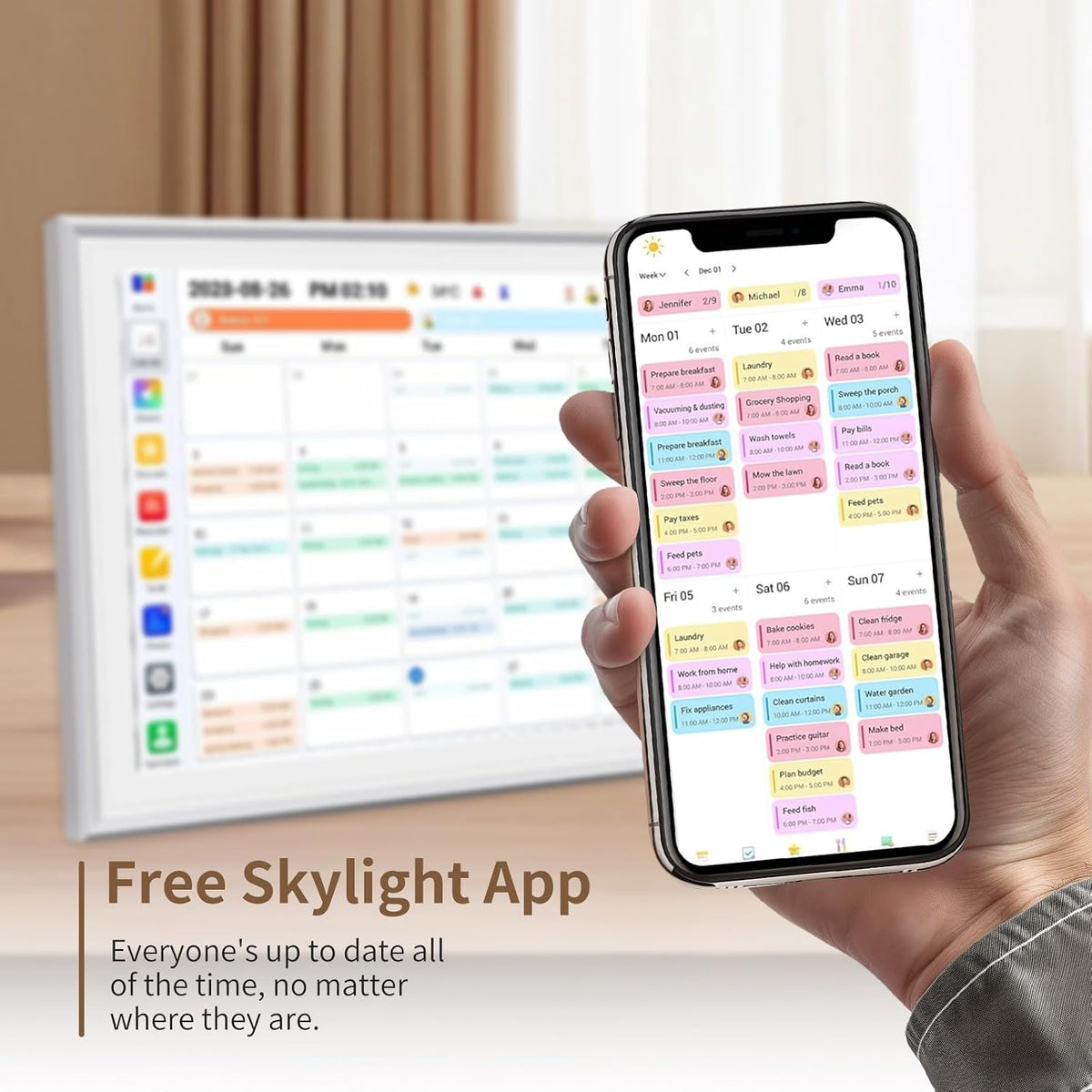 10.1 Inch Smart Touchscreen Family Digital Calendar Planner