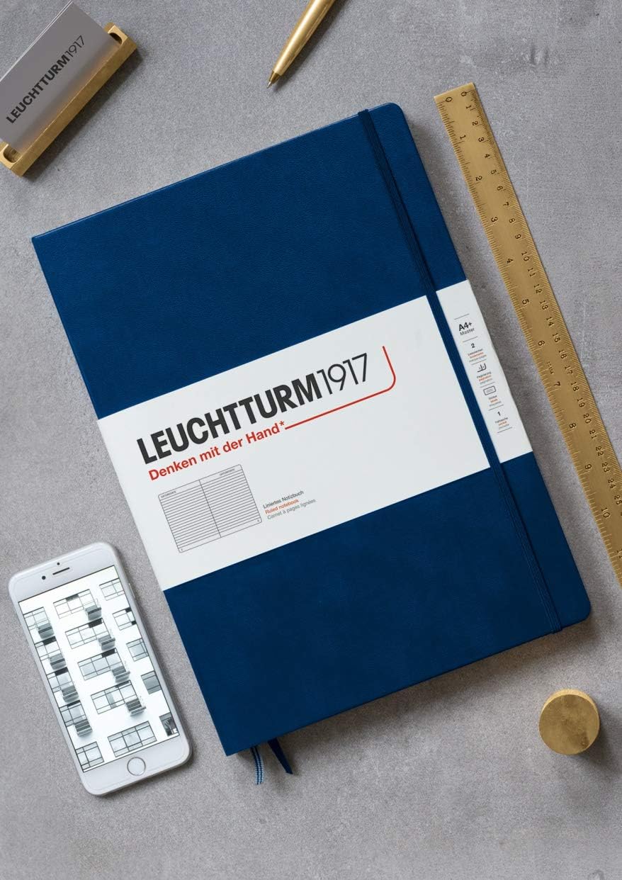 LEUCHTTURM1917 - Notebook Hardcover Master Classic A4+ - 235 Numbered Pages f...