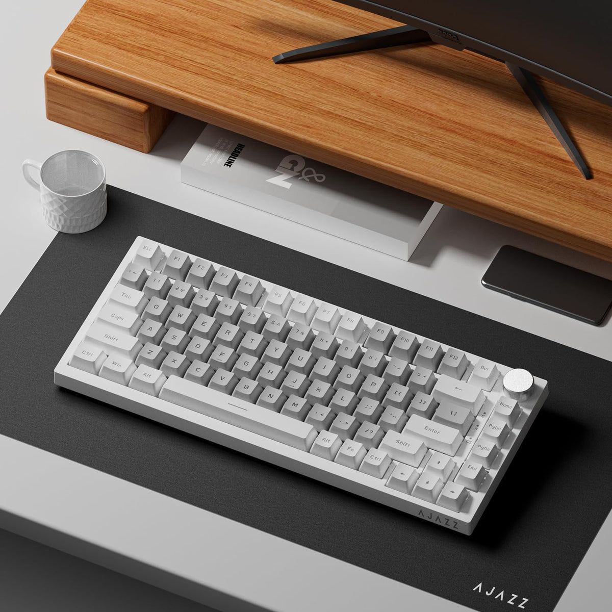 AJAZZ AK820 Wired 75% Mechanical Keyboard, HP-Style Tactile, Hot-Swappable