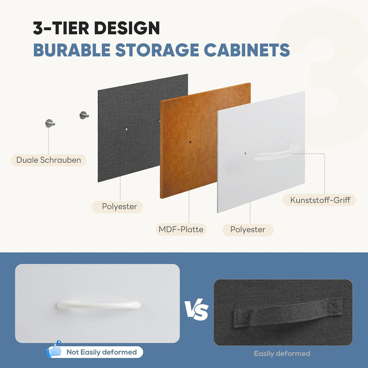 DUMOS 9 Drawer Dresser for Bedroom, Storage Organizer Chest of Drawers