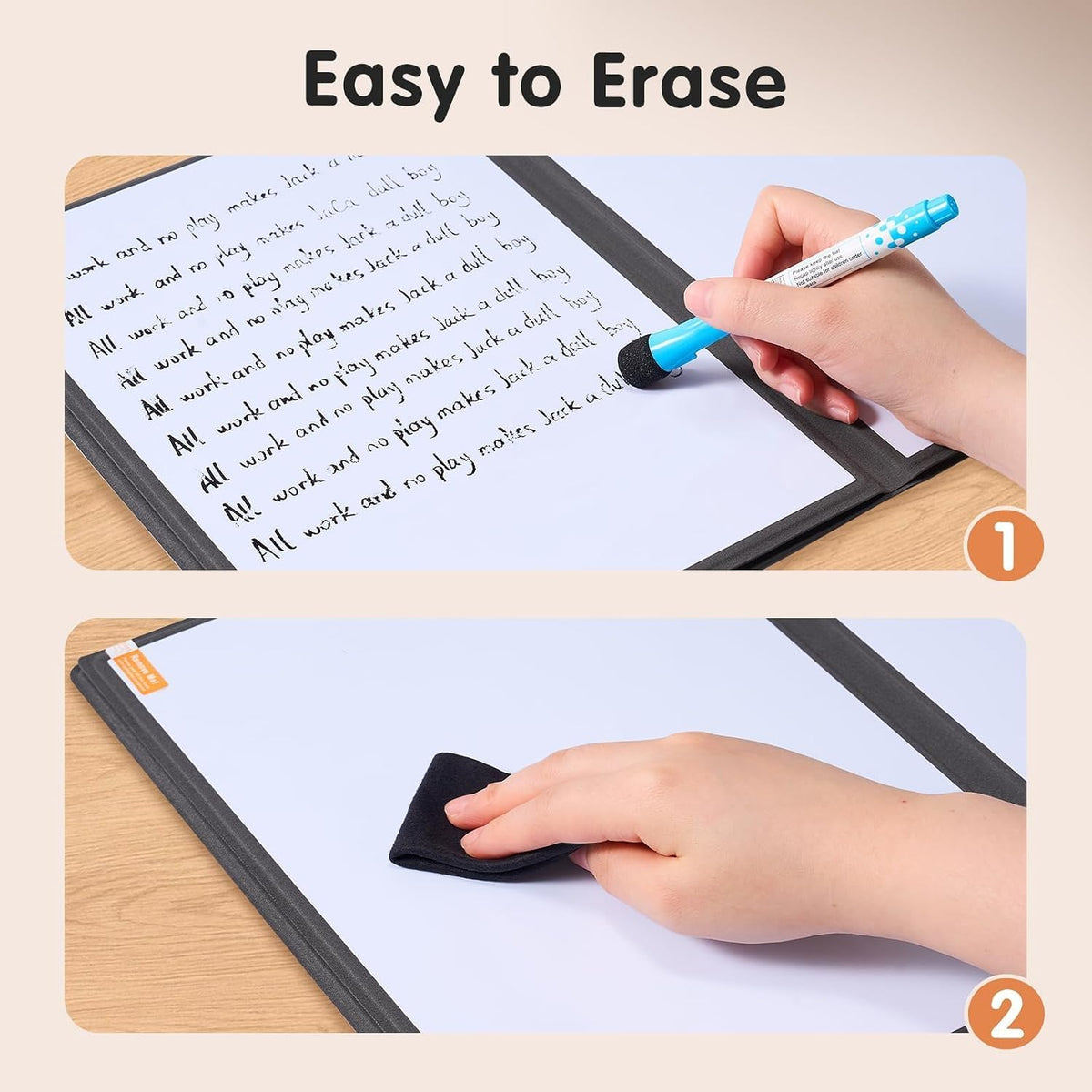 CoBak 6 Sides Portable White Board 12x9 inch (A4)