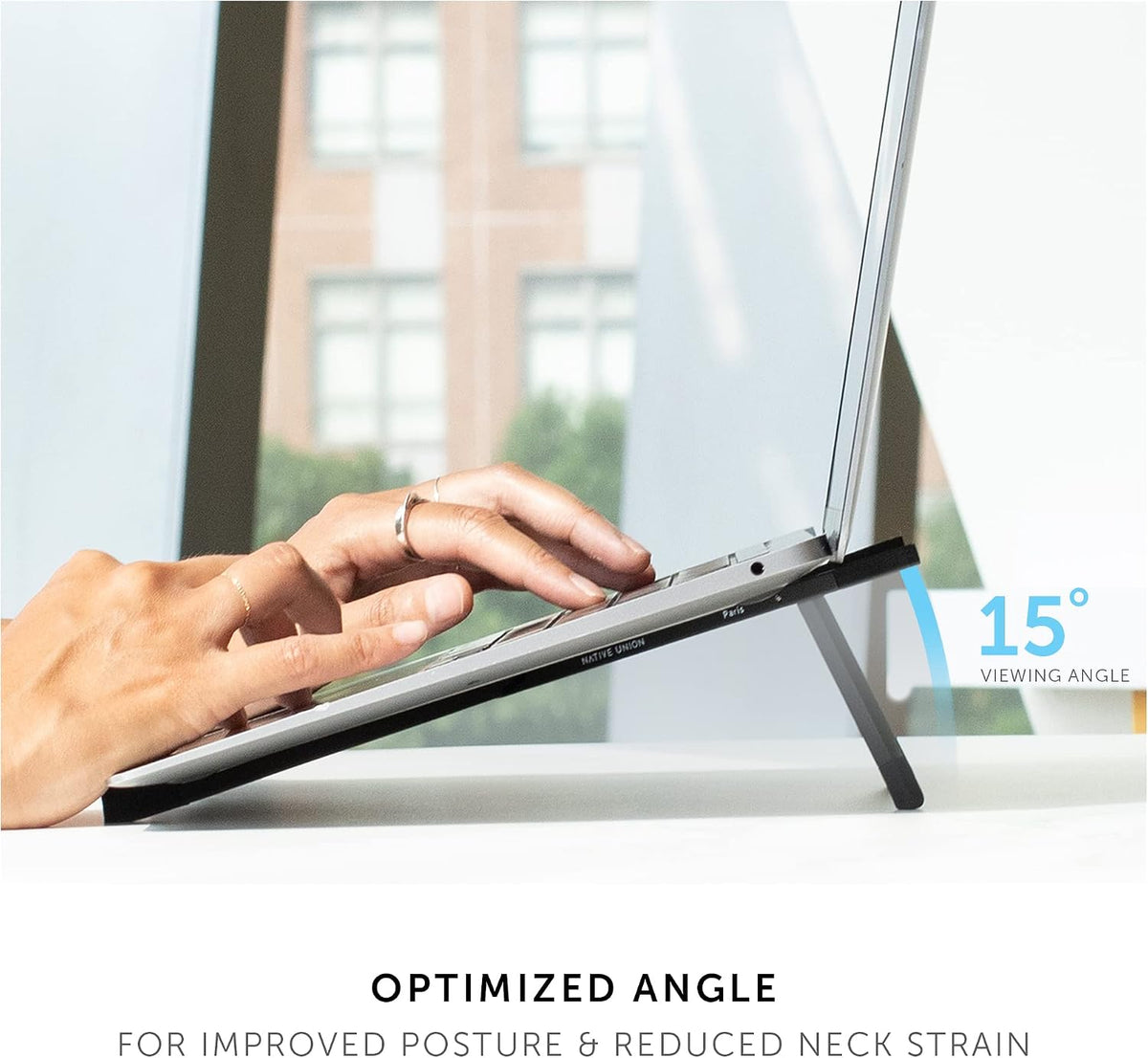 Native Union Fold Laptop Stand – Ultra-Slim Foldable & Portable Laptop St...