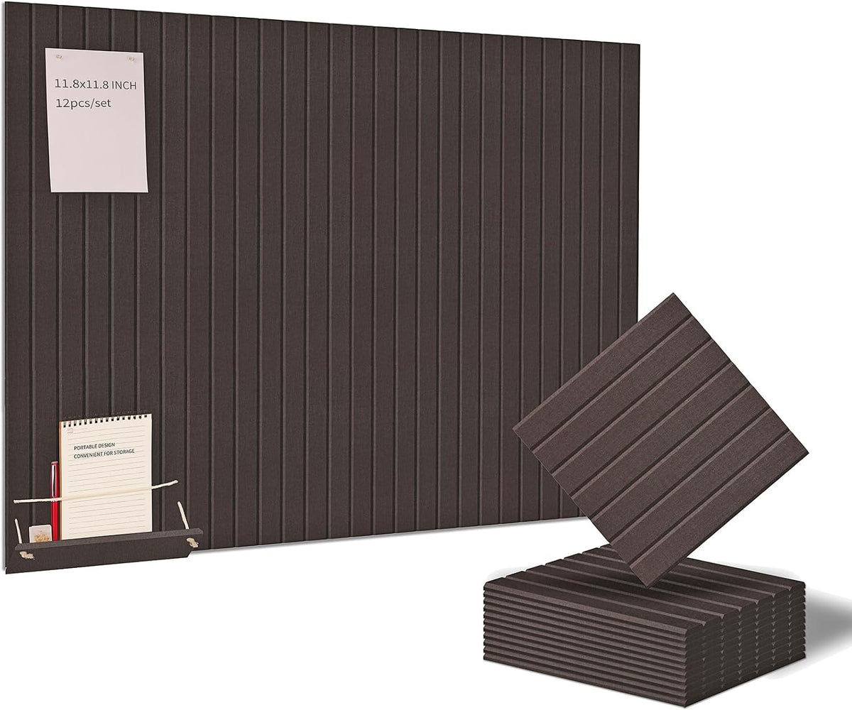 12 Pack Bulletin Boards 48" x 36" Alternative Cork Board for Office...