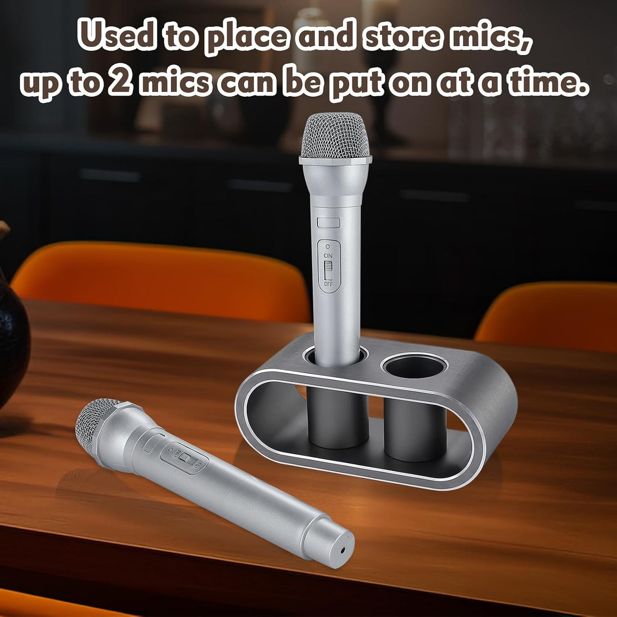 Metal Aluminum Alloy Desktop Microphones Storage Holder, Stand Support Base F...