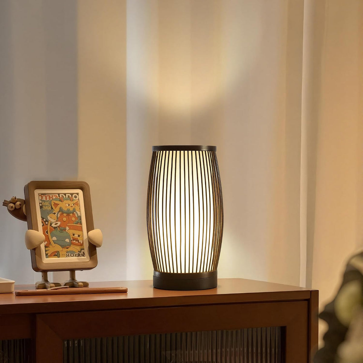 Boho Bedroom Lamps Set of 2, Small Bedside Lamp for Nightstands