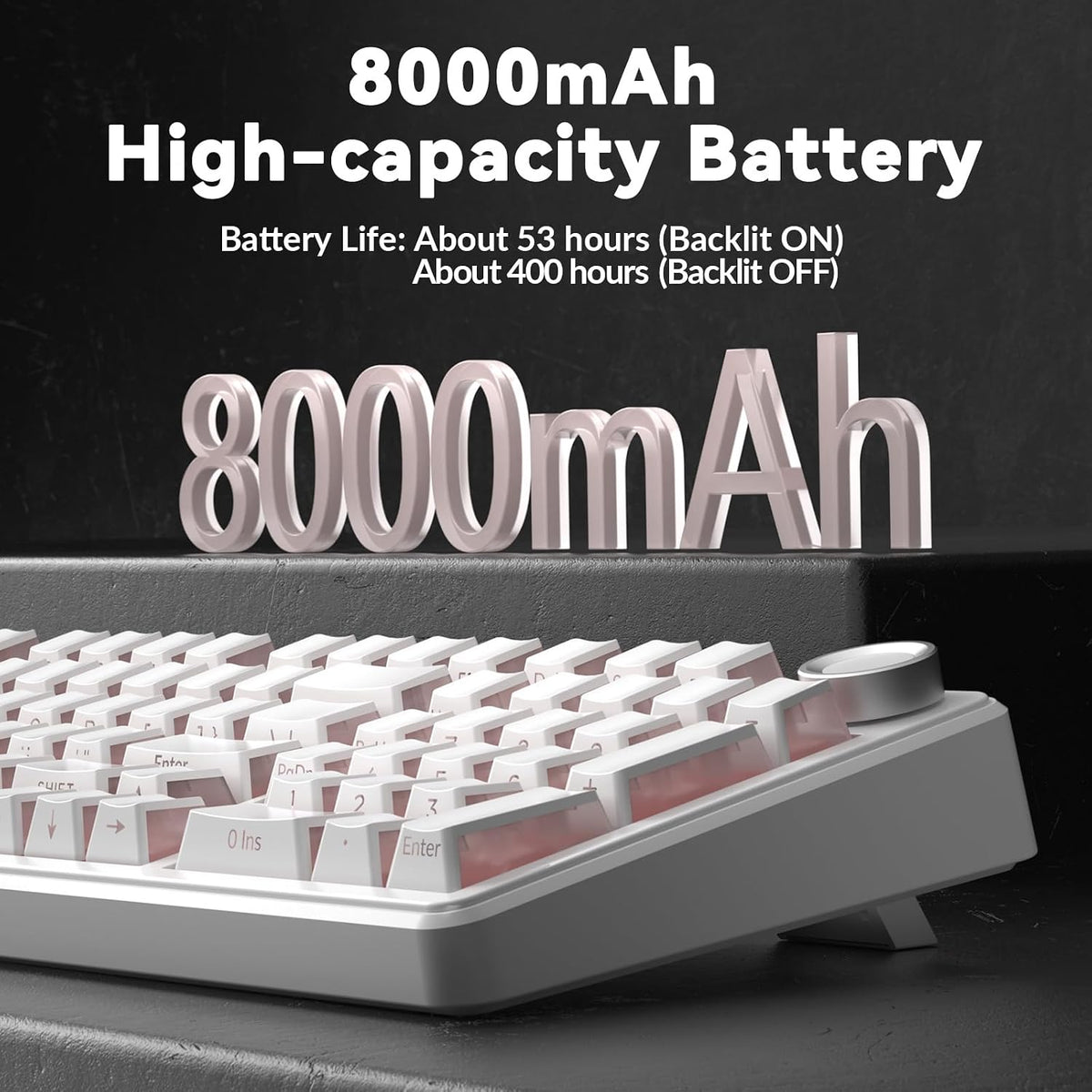 AULA F99 Pro Wireless Mechanical Keyboard-Silent Version,BT5.0/2.4GHz/USB-C H...