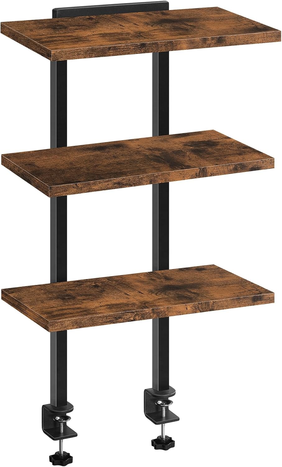 MAHANCRIS Clamp On Desk Organizer, 3-Tier Desktop Bookshelf, Adjustable Desk ...