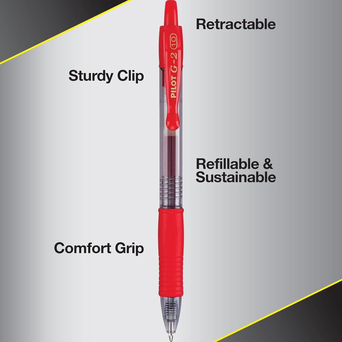 PILOT G2 Premium Refillable & Retractable Rolling Ball Gel Pens,Bold Poin...