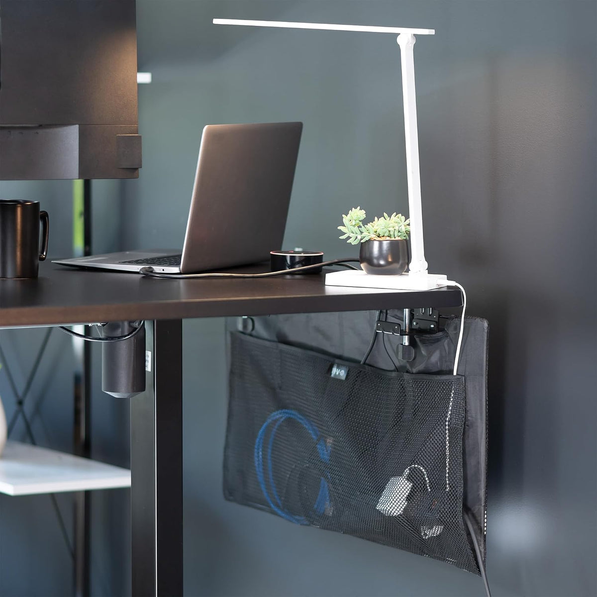 VIVO Clamp-on 30 in Desk Cable Management Sleeve
