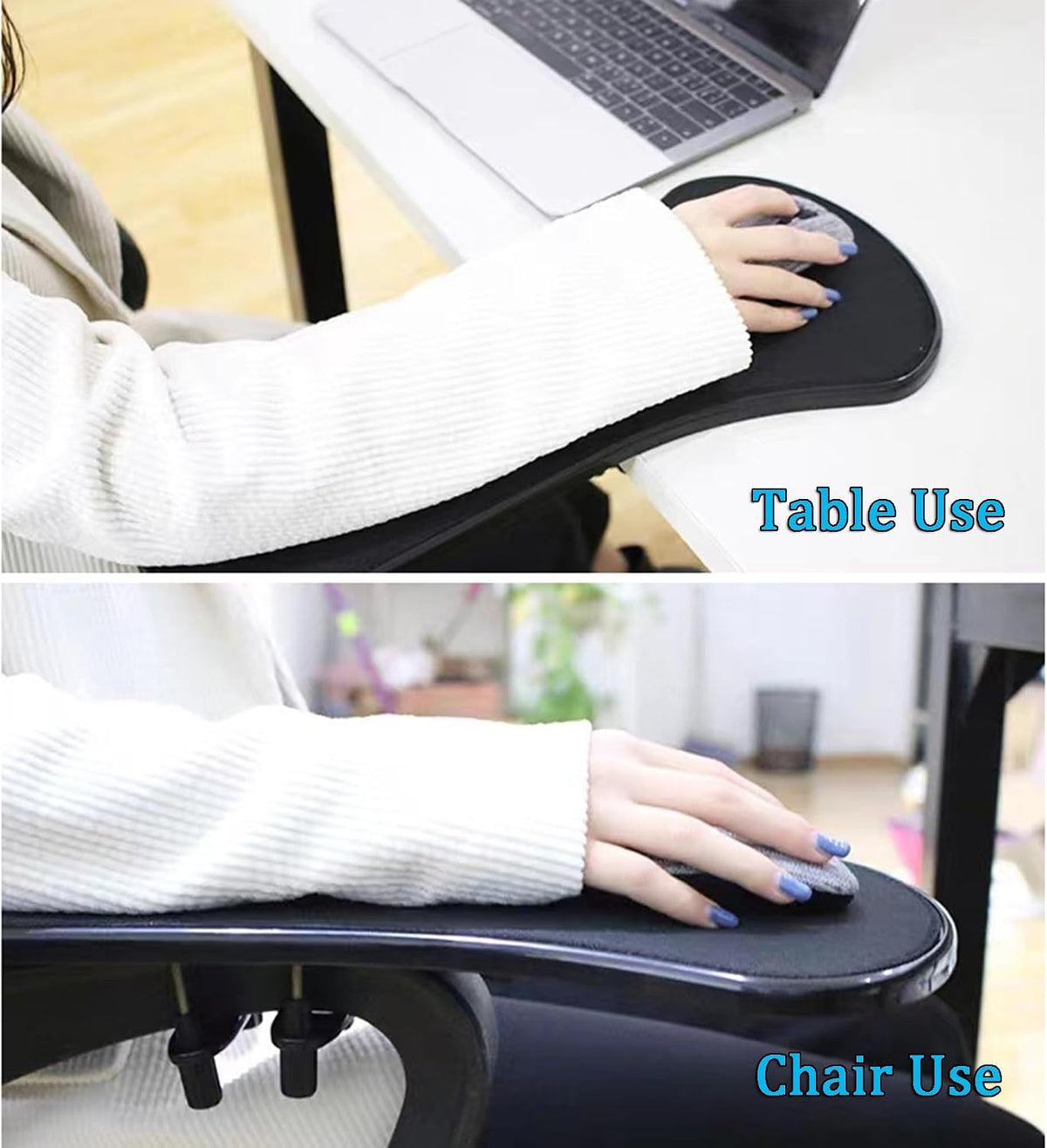 LL-COEUR Arm Support Wrist Rest for Table and Chair, Ergonomic Armrest Desk E...