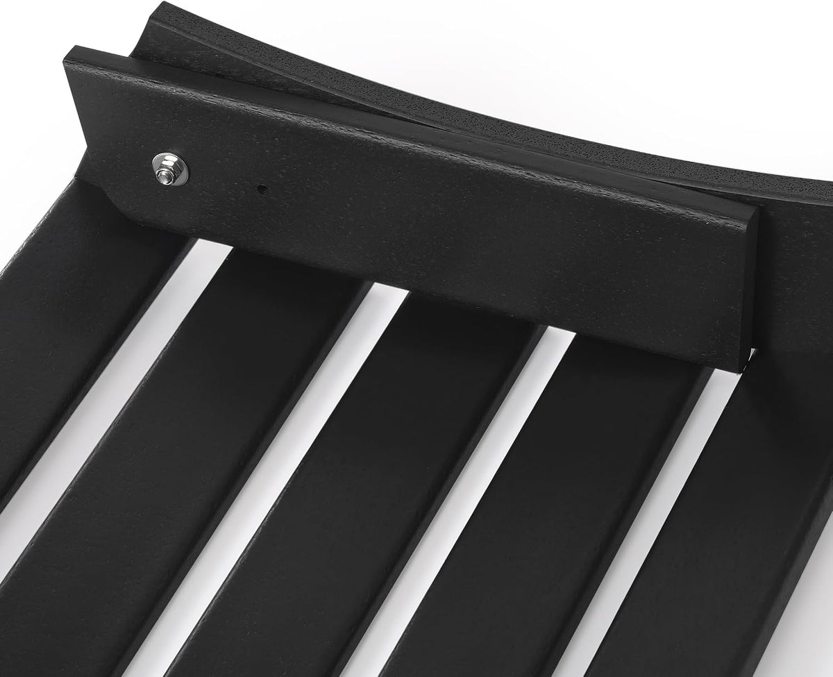 WestinTrends Outdoor Patio Adirondack Ottoman Foot Rest, All Weather Poly Lum...