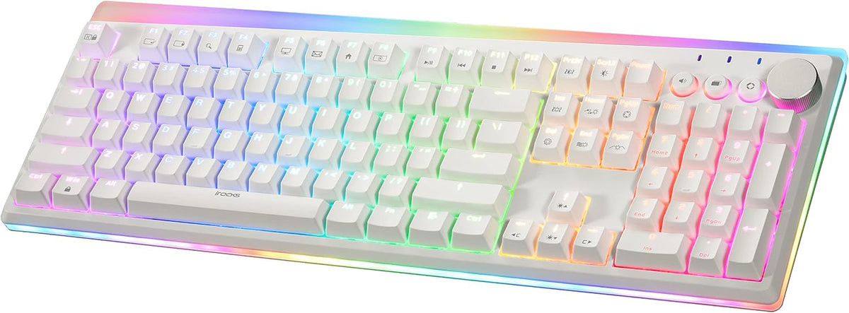 iRocks K71R Wireless RGB Mechanical Gaming Keyboard, Brown Switch, Backlit