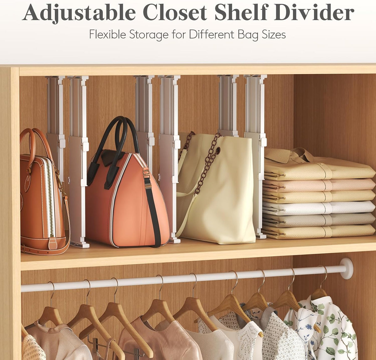 Lifewit 5" Tall Drawer Dividers, Adjustable Deep Drawer Organizer Clothes