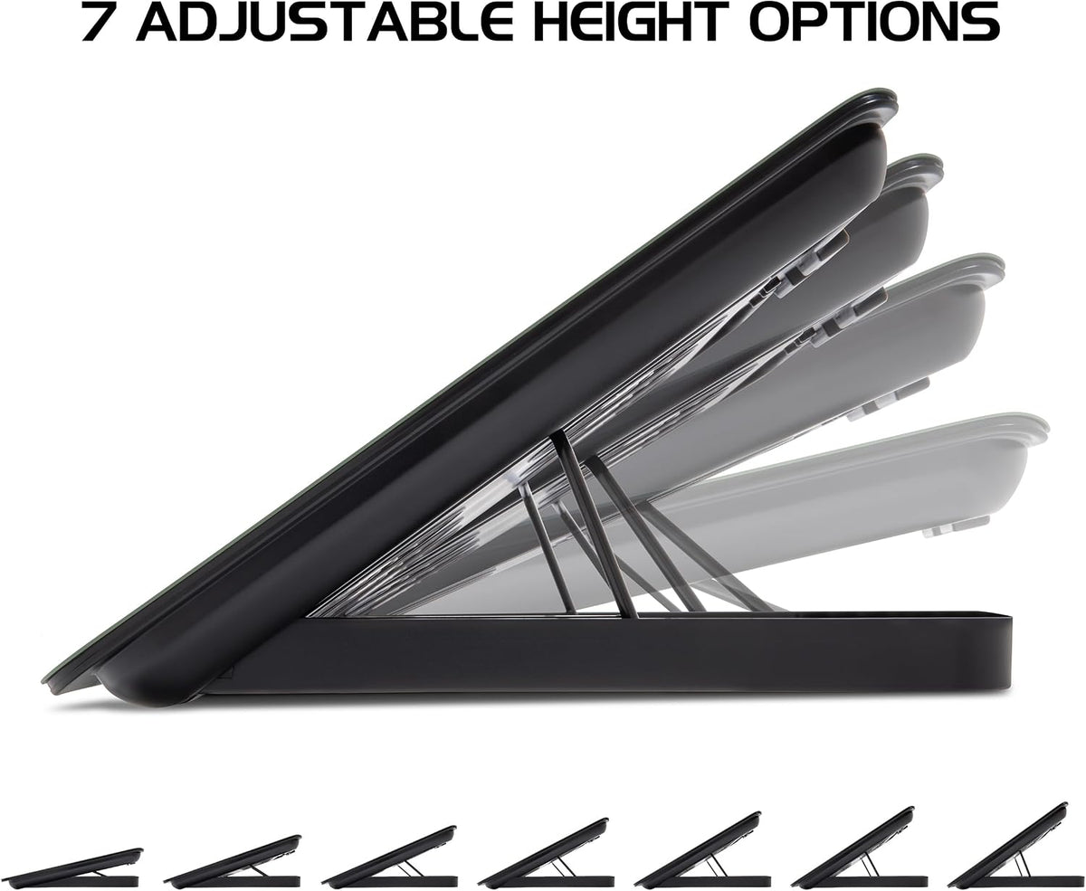 ENHANCE Aluminum Laptop Cooling Pad, 6-Fan Laptop Cooler Stand for 17 Inch La...