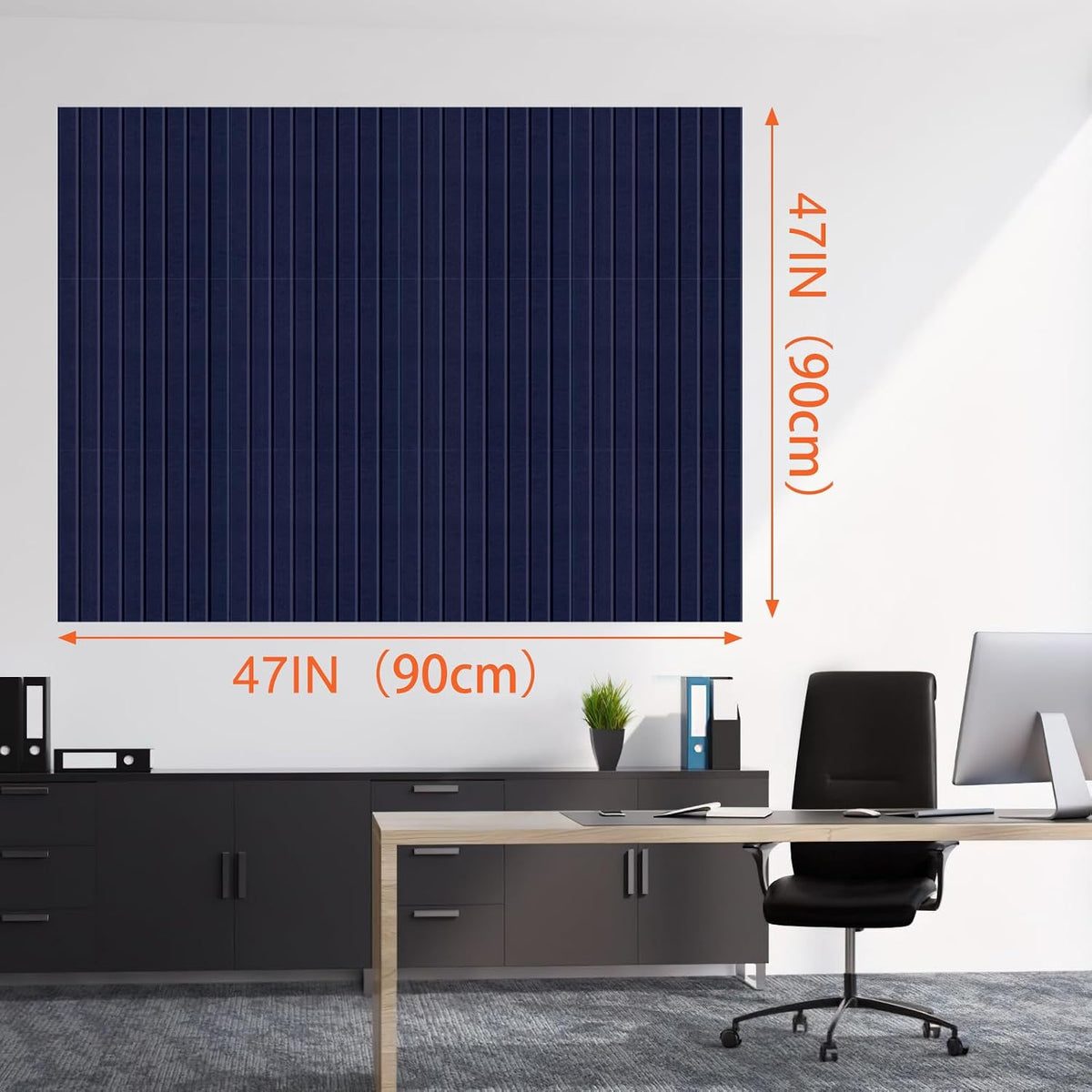 Cork Boards for Walls 48" x 36" Felt Board Alternative, 12 Pack Fel...