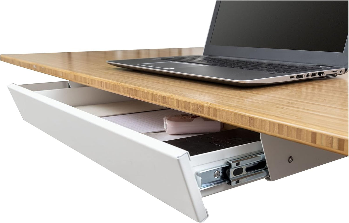 Stand Up Desk Store Add-On Office Sliding Under-Desk Drawer Storage Organizer...