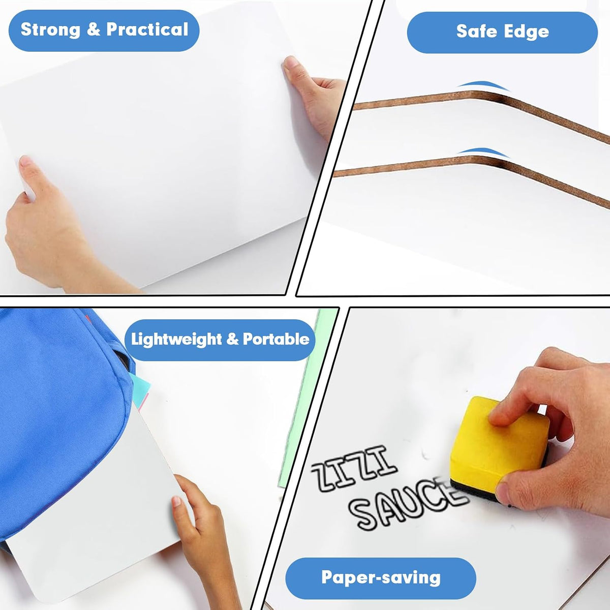 Dry Erase Lapboards, HERKKA 25 Pack Double Sided Small Dry Erase Whiteboards ...