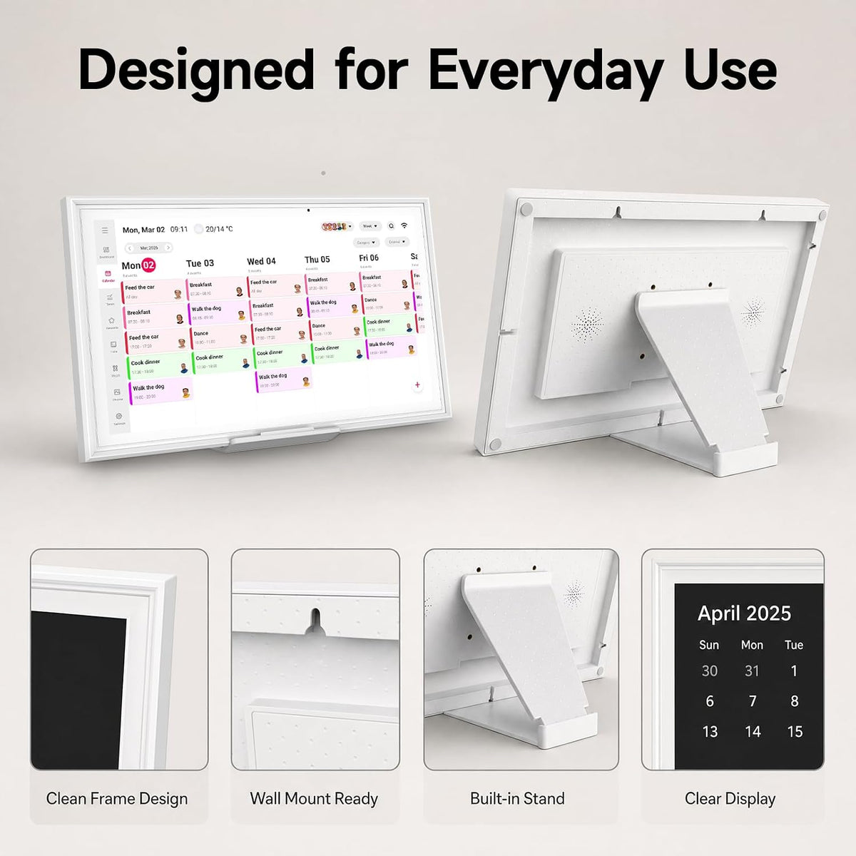 Digital Calendar, 15.6-inch Smart Wall Planner Electronic Calendar & Chor...