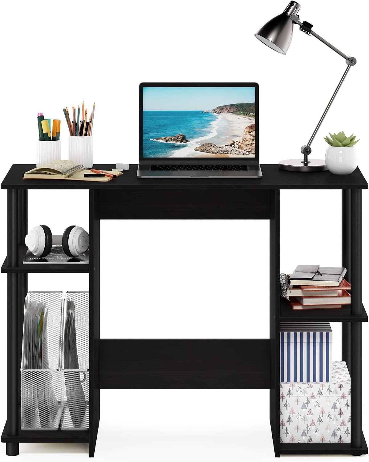 Furinno JAYA Desk, 38.4" Wide Gaming Desk, Computer Study Desk, Office D...