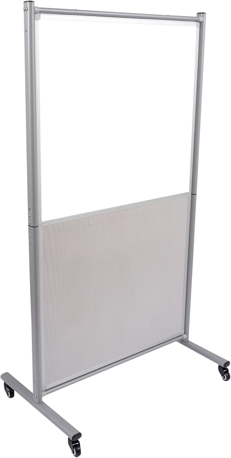 Stand Up Desk Store Rolling Mobile Magnetic Whiteboard Room Divider Dry Erase...