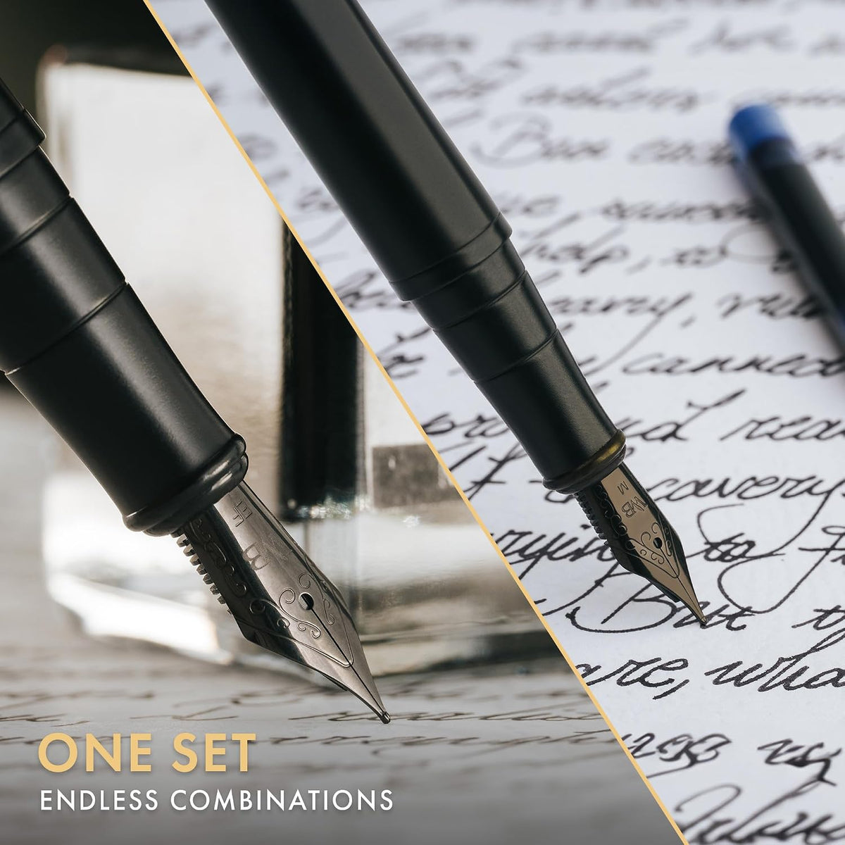 Wordsworth & Black Fountain Pen Gift Set, Medium & Extra Fine Nib,All...