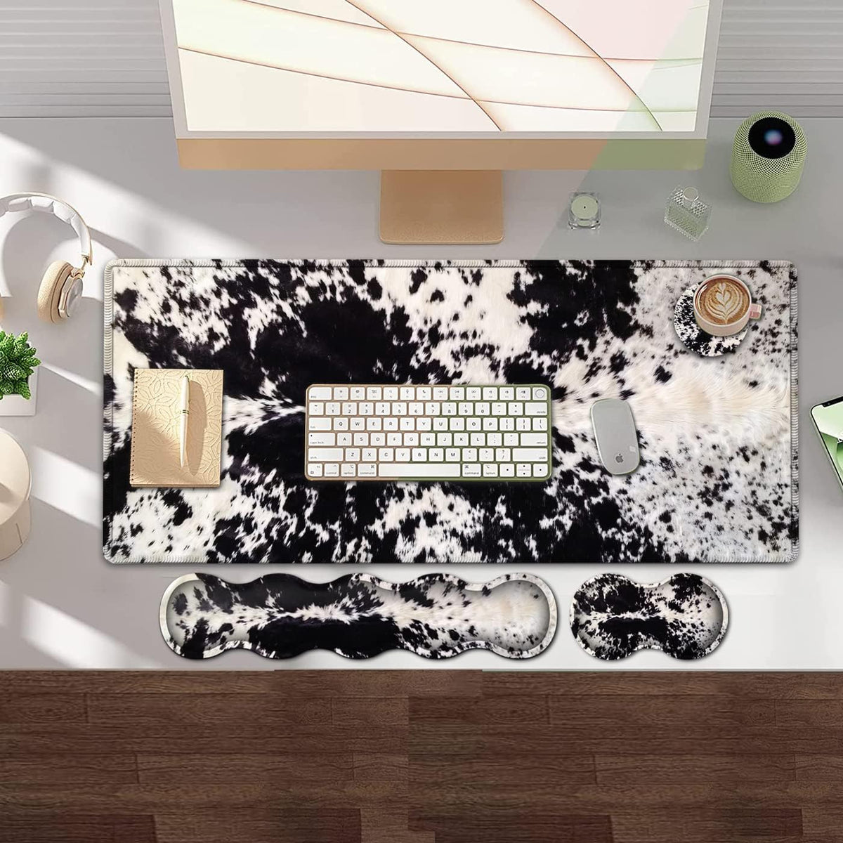 Gaming Mouse Pad and Keyboard Wrist Rest, Large Extended Mouse Pad 31.5X 11.8...