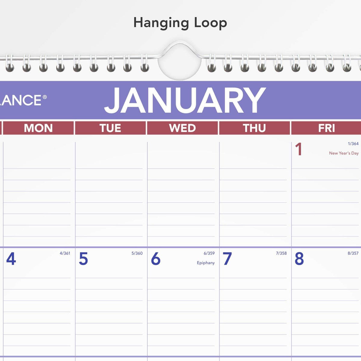 2021 Wall Calendar by AT-A-GLANCE, 12" x 17", Medium, Monthly, Wire...