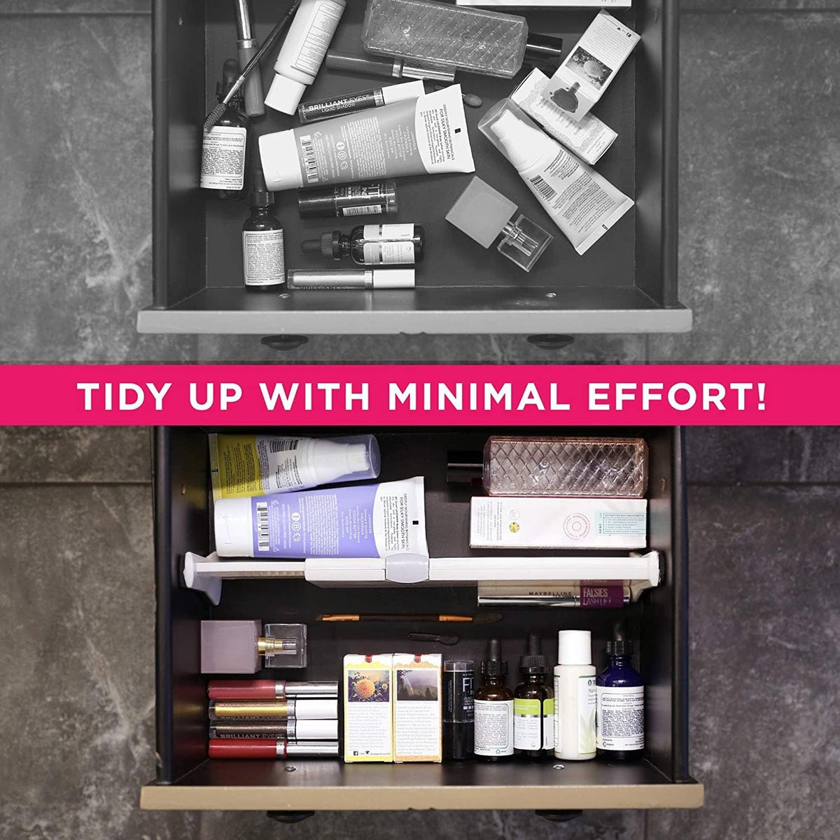 6 Drawer Organizer and Dividers, Organize Silverware and Utensils in Home Kit...