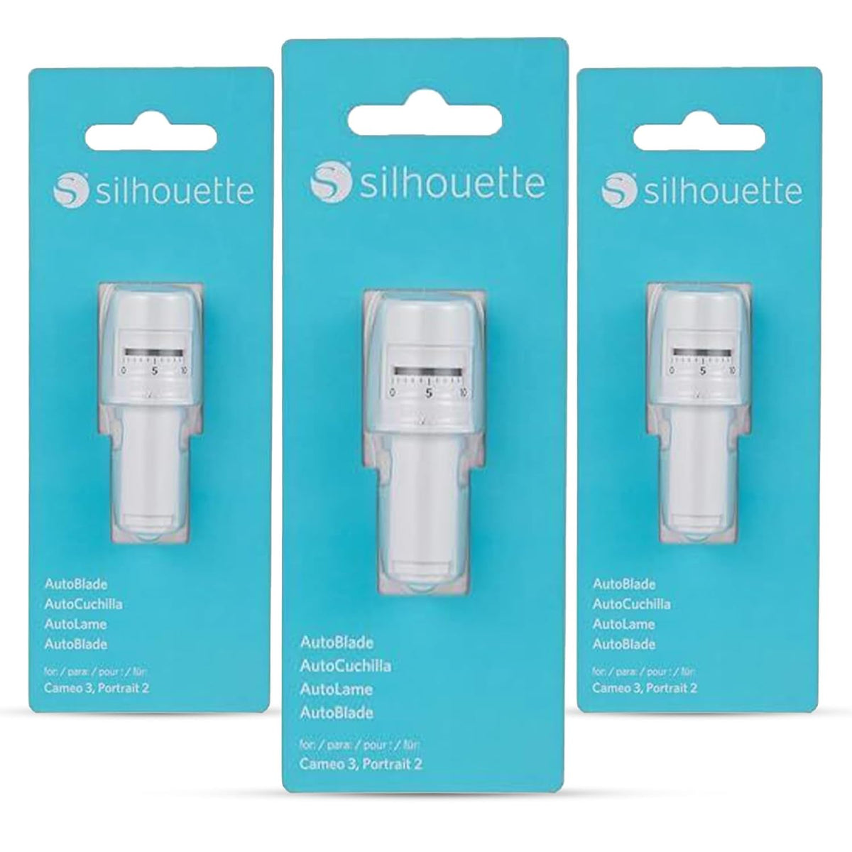 Autoblade Replacement for Cameo 3 and Portrait 2 (3 Pack), White