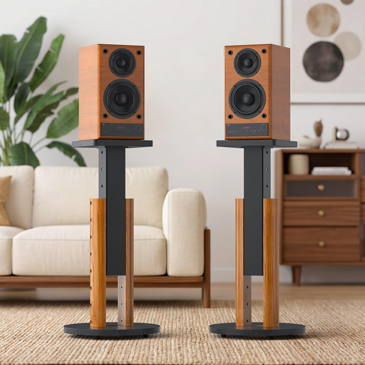 Universal Speaker Stands Pair for Bookshelf Studio Monitor Home Speakers