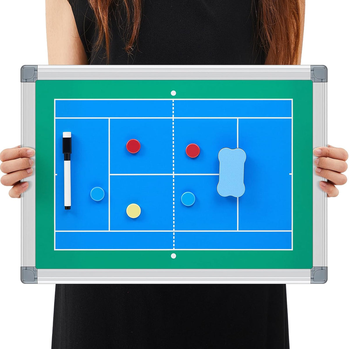 Honoson Magnetic Dry Erase Coach's Board for Tennis, Tactical Coach Board...
