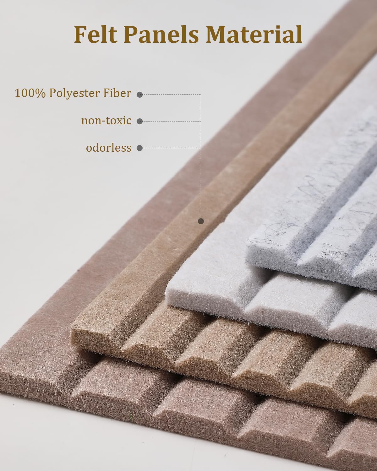48 x 32 inches Large Bulletin Board, Decorative Felt Pin Board, 0.35“ Thick F...