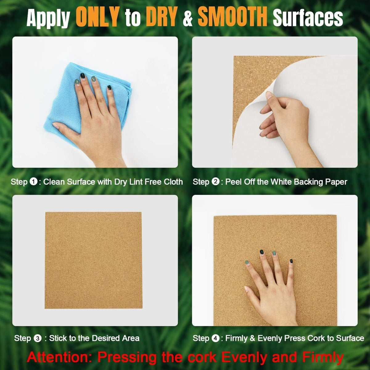 Cork Board Tiles 12"x12" - 1/2" Thick 10 Pack Cork Board Squar...