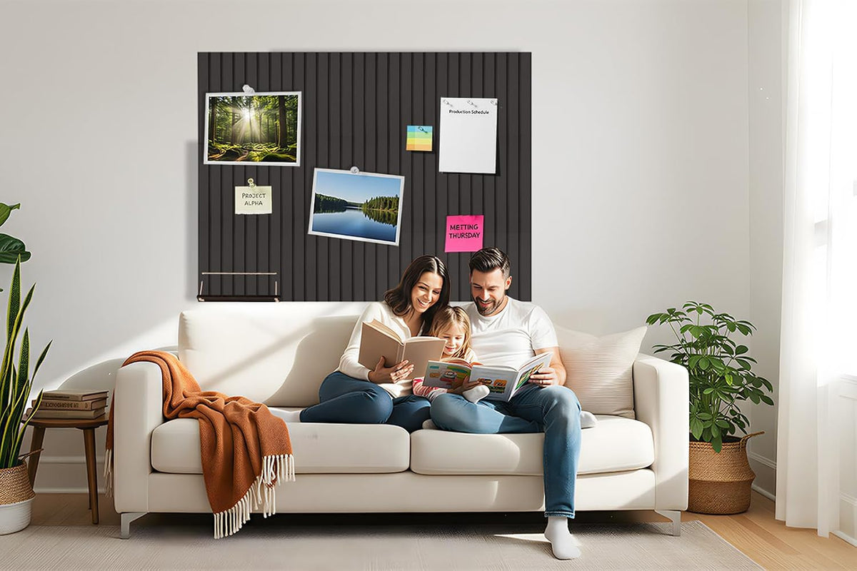 12 Pack Bulletin Boards 48" x 36" Alternative Cork Board for Office...