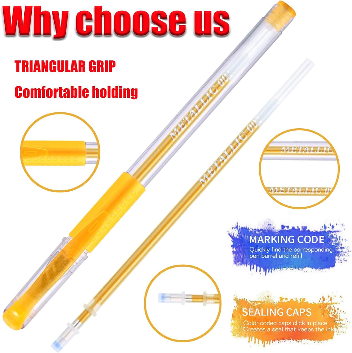 320 Pack Gel Pens Set,160 Colored Gel pen with 160 Refills 100% More Ink, Inc...