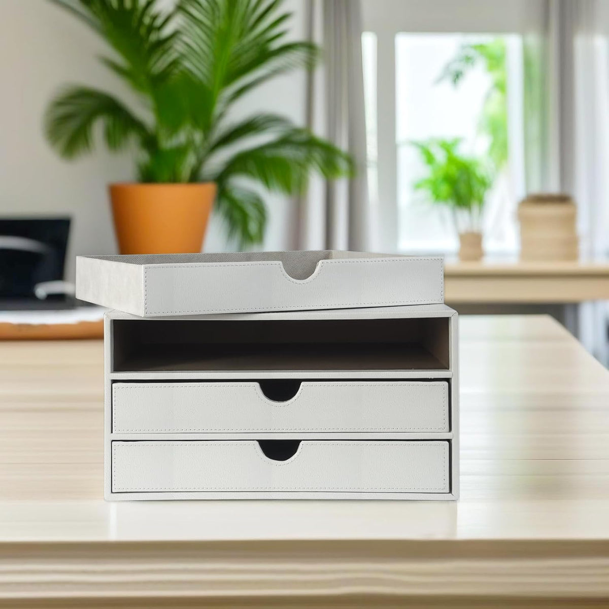 UnionBasic Document Organizer, 3-Drawer File Cabinet Document Storage Box, Of...