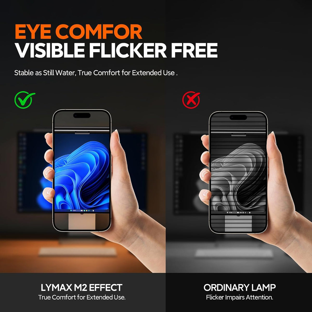 LYMAX Monitor Light Bar, Eye-Care USB Computer Lamp Dimmable Screen Light Bar...