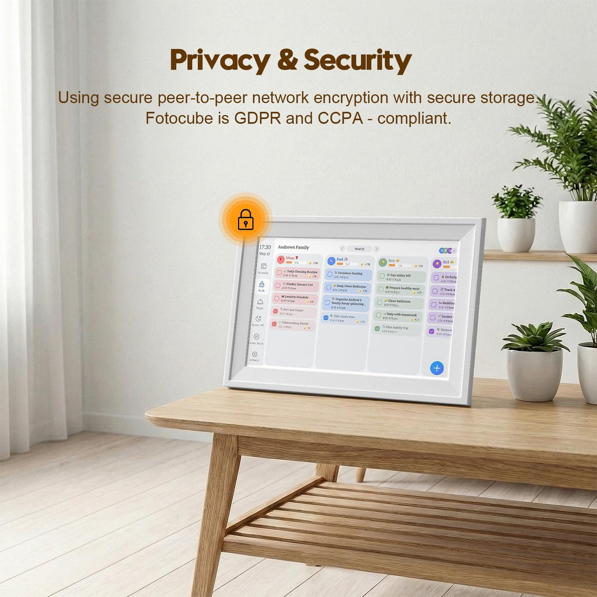 10.1 Inch Digital Calendar with IPS Touch Screen - Smart Electronic Calendar ...
