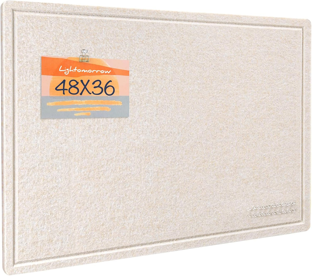 Felt Bulletin Board 48x36 inches, Decorative Pin Board for Home & Office