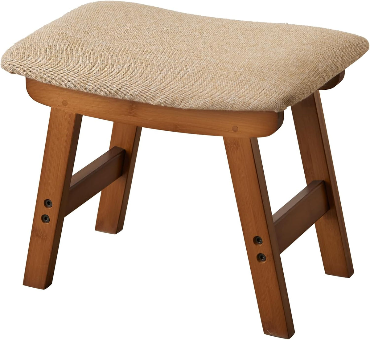 Kitsanery Foot Stool,Ottoman,Bamboo Small Sofa Foot Rest Under Desk,Extra Sea...