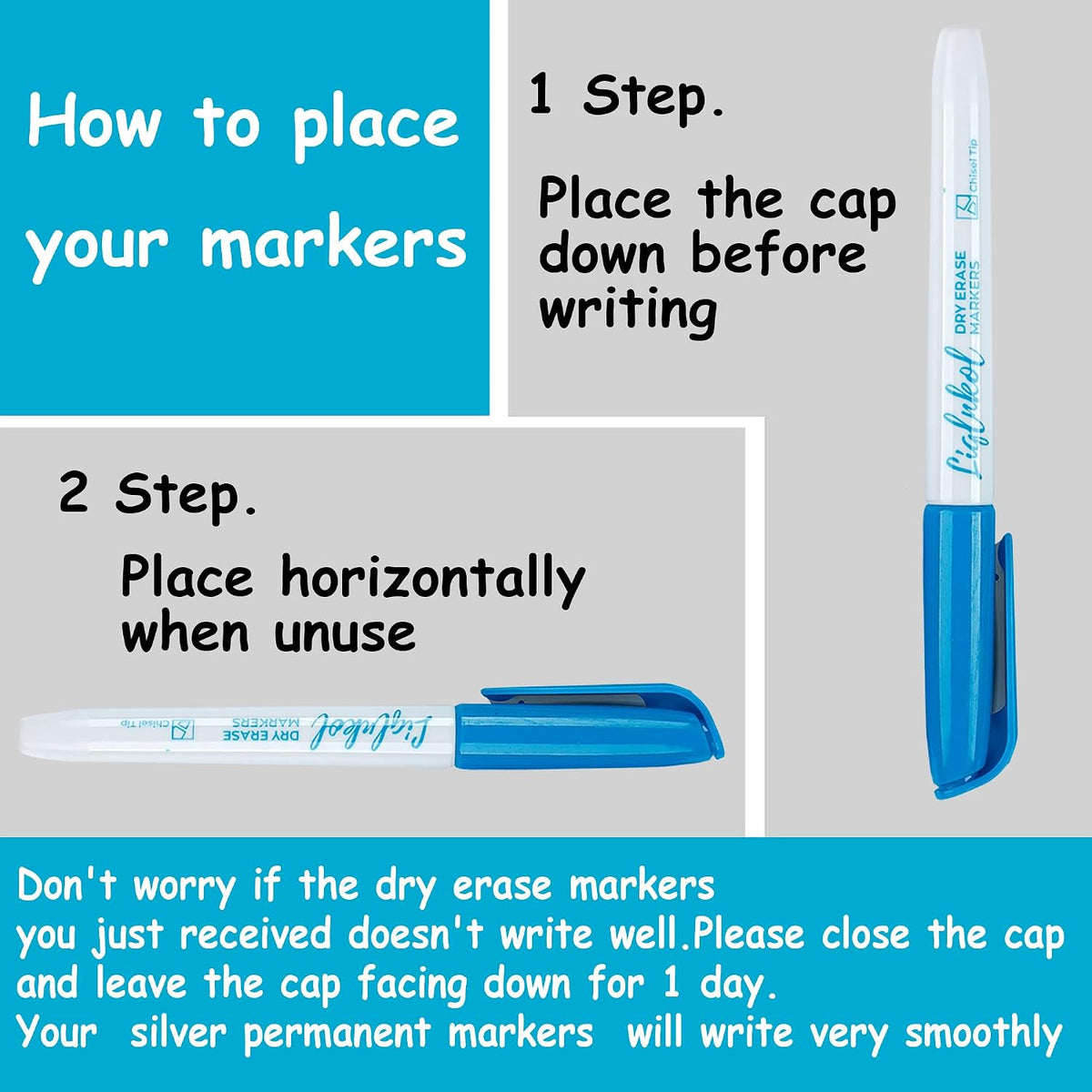 Dry Erase Markers Bulk Chisel Tip 160 Pack 33 Assorted and 127 Black