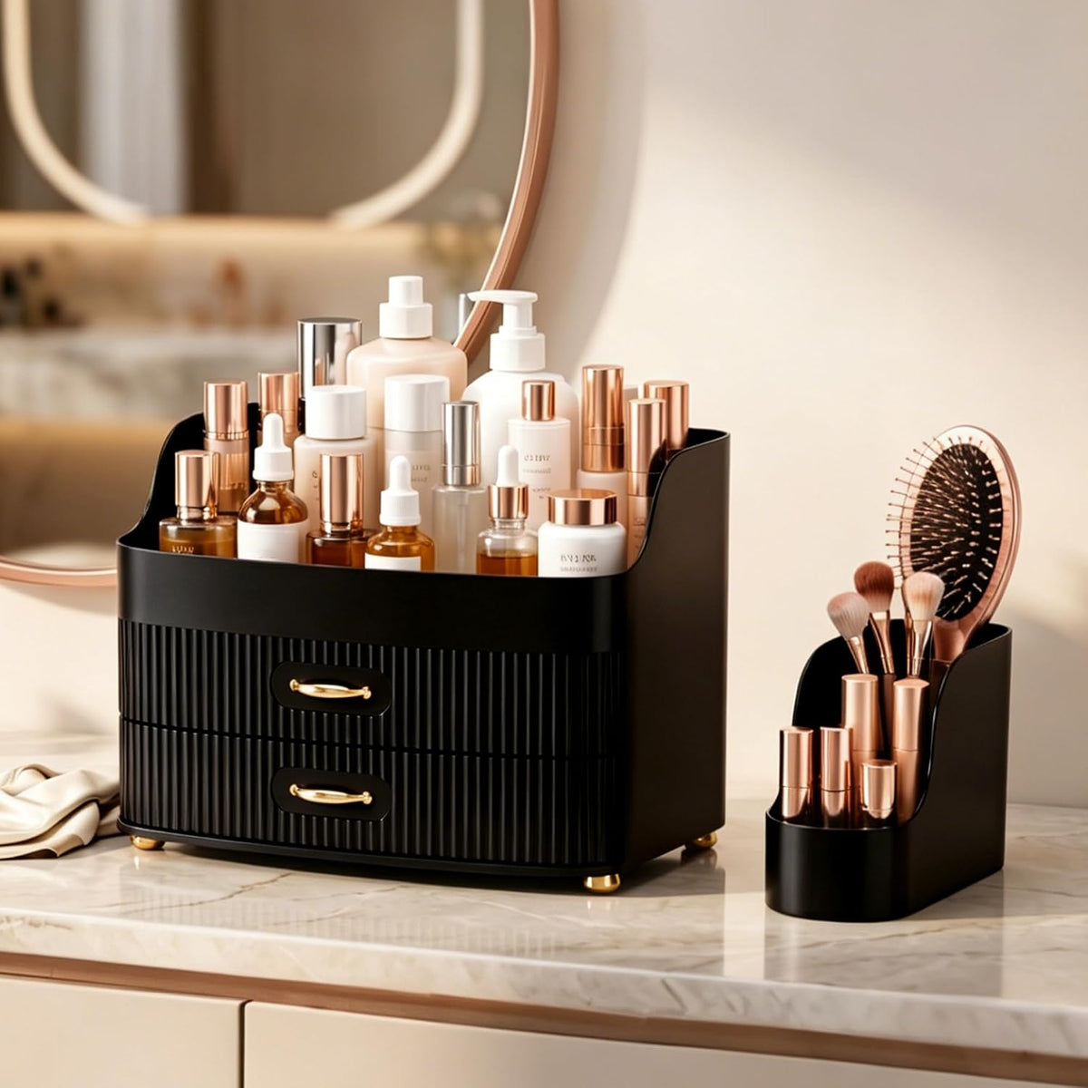 Makeup Organizer for Countertop Vanity Skincare Storage for Perfume Lipstick ...