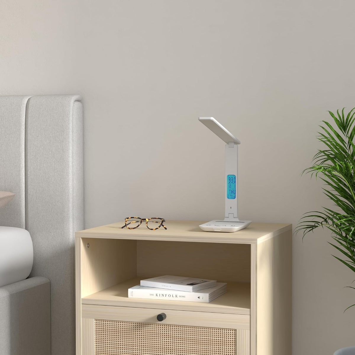 LAOPAO Desk Lamp with Wireless Charger: USB Charging Port, Table Lamp with Cl...